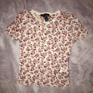 floral mesh top from forever 21